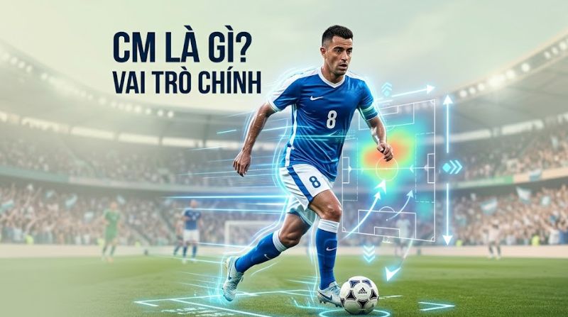 CM là gì trong bóng đá? Vai trò tiền vệ trung tâm trên sân
