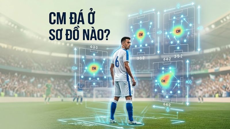 CM là gì trong bóng đá? Vai trò tiền vệ trung tâm trên sân